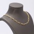 Collar eslabones geométricos de oro 18k de segunda mano