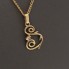 Chaîne en or 18 carats avec pendentif et zircon
