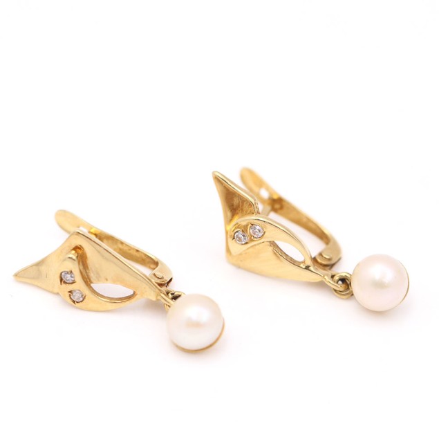 Boucles d'oreilles en or 18k avec...