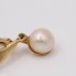 Pendientes de oro 18k con circonitas y perlas segunda mano