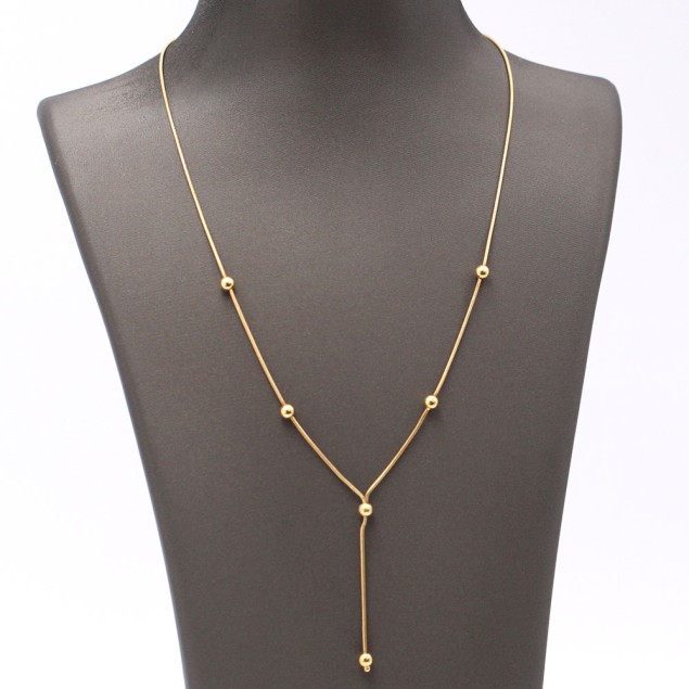 Collier à boules en or 18k d'occasion