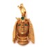 Colgante Cleopatra de oro 18k con esmeraldas y circonita