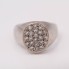 Chevalière d'occasion en or 18k avec diamants