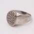 Chevalière d'occasion en or 18k avec diamants
