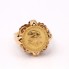 Anillo moneda de oro 18k de segunda mano