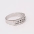 Demi alliance en or 18k avec diamants d'occasion