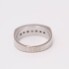 Demi alliance en or 18k avec diamants d'occasion