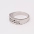 Demi alliance en or 18k avec diamants d'occasion