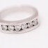 Demi alliance en or 18k avec diamants d'occasion