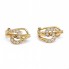 Boucles d\'oreilles originales de 1955 en or et diamants. Deuxième main