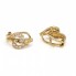 Boucles d'oreilles originales de 1955 en or et diamants. Deuxième main