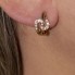 Boucles d'oreilles originales de 1955 en or et diamants. Deuxième main