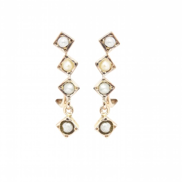 1810 Boucles d'oreilles en or...