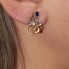 Boucles d'oreilles en lapis-lazuli, émail et diamants. Seconde main