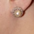Boucles d'oreilles PLATIN avec perles et diamants. Seconde main