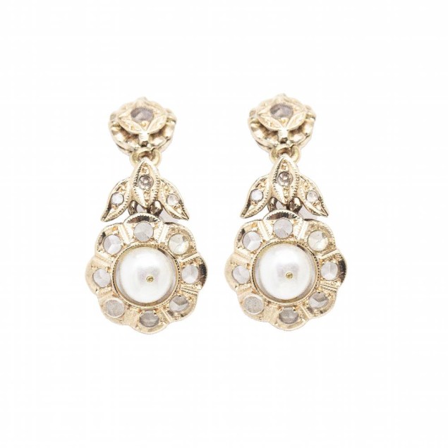 Boucles d'oreilles originales FLEUR...