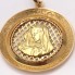 Colgante virgen de oro 18k de segunda mano