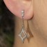 Boucles d'oreilles LISS en or et diamants. Neuves