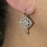 Boucles d'oreilles ALT vintage en or et diamants. Neuves