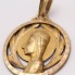 Médaille de la Vierge de Montserrat en or 18 carats seconde main