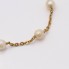Chevillère en or 18k d'occasion avec perles cultivées