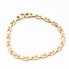 Bracelet rectangles 18k trotteuse