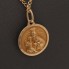 Cadena con medalla escapulario de oro 18k de segunda mano
