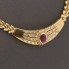 Collier en or 18kt avec rubis et zircons seconde main