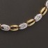 Collier d'occasion en or bicolore 18k avec diamants