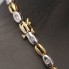 Collar de oro bicolor 18k con diamantes de segunda mano