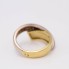 Anillo pico de oro 18k con diamantes de segunda mano