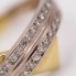 Anillo pico de oro 18k con diamantes de segunda mano