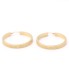 Aros motivo greco de oro 18k de segunda mano