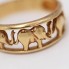 Bague éléphants en or 18k d'occasion