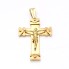 Pendentif croix avec Christ en or 18k d'occasion