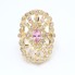 Bague marquise en or 18k d'occasion avec zircons