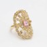 Bague marquise en or 18k d'occasion avec zircons