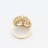 Bague marquise en or 18k d'occasion avec zircons