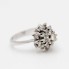 Bague rosace en or 18 carats d'occasion avec diamants