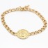 Bracelet bréguet avec médaille en or 18 carats d'occasion