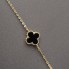 Collier fleurs en or 18k avec onyx d'occasion