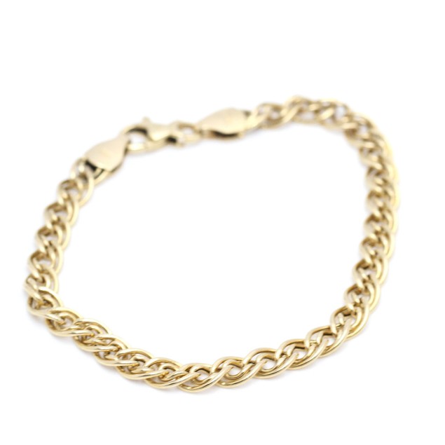 Bracelet à double maillon en or 18...
