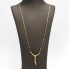 Collar tipo Cristo de Dalí de oro 18k de segunda mano