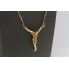 Collar tipo Cristo de Dalí de oro 18k de segunda mano