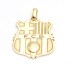Colgante F.C.B de oro 18k de segunda mano