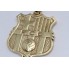 Colgante F.C.B de oro 18k de segunda mano