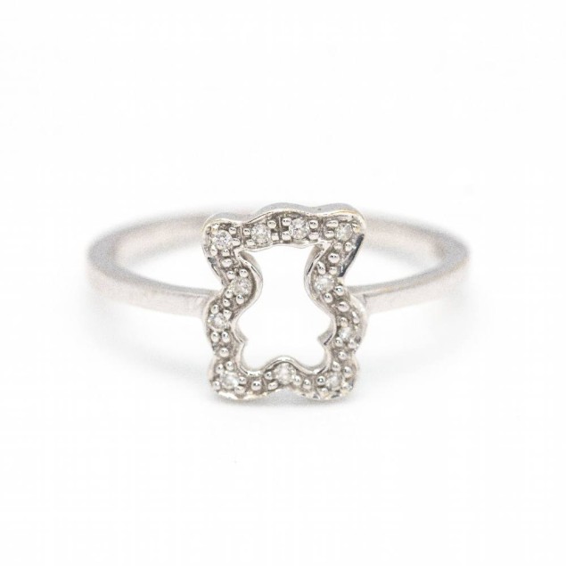 Anillo TOUS Oro Blanco y Diamantes....