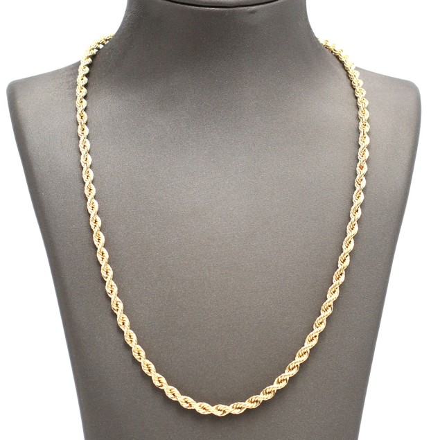 Cordon d'or semi creux 18k d'occasion