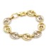 Bracelet grain de café semi creux en or 18k d'occasion