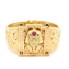 Brazalete egipcio de oro 18k con diamantes y rubíes 2ª mano